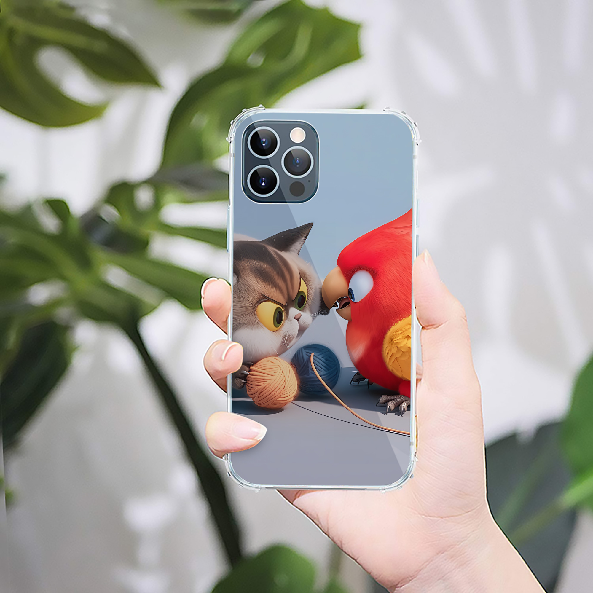 （画像用） Angry Birds アングリーバード 【iPhone 12シリーズ対応】透明スマホケース（クリアソフトケース）